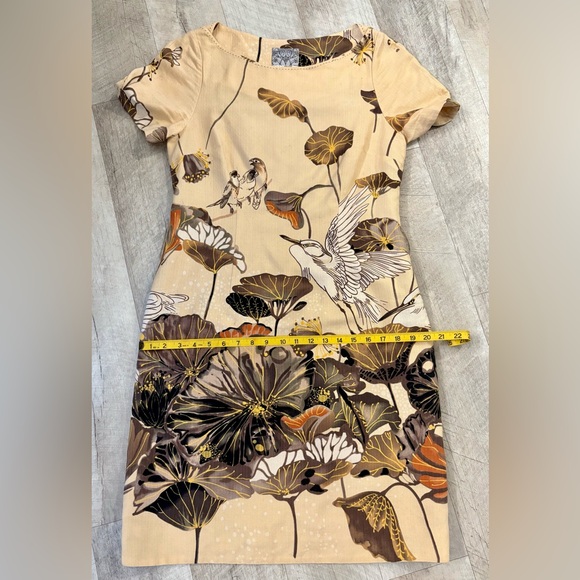 Anthropologie Floreat Snowy Egret Dress - Picture 10 of 11